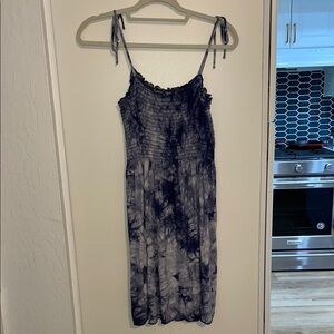 BECCA by Rebecca Virtue Blue Spaghetti Strap Mini Sundress in Sea Ray | M
